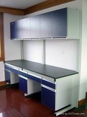 Wood and steel lab furniture