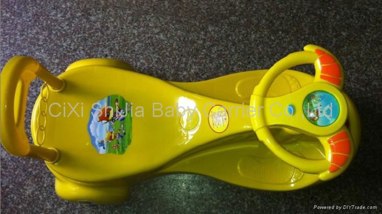 Children's entertainment fitness car from being music swing baby car 2