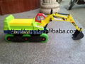 Children simulation excavator toy with music lights increase shall 2