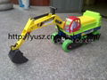 Children simulation excavator toy with music lights increase shall 3