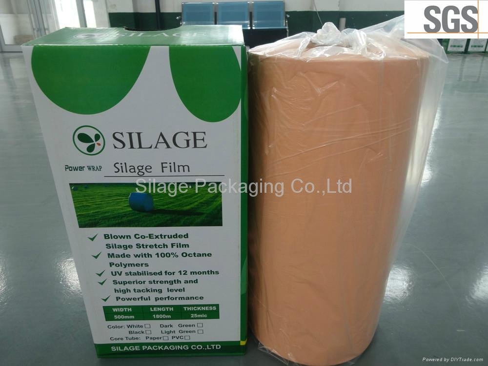 Best Quality Blown Orange LLDPE Silage Wrap 4