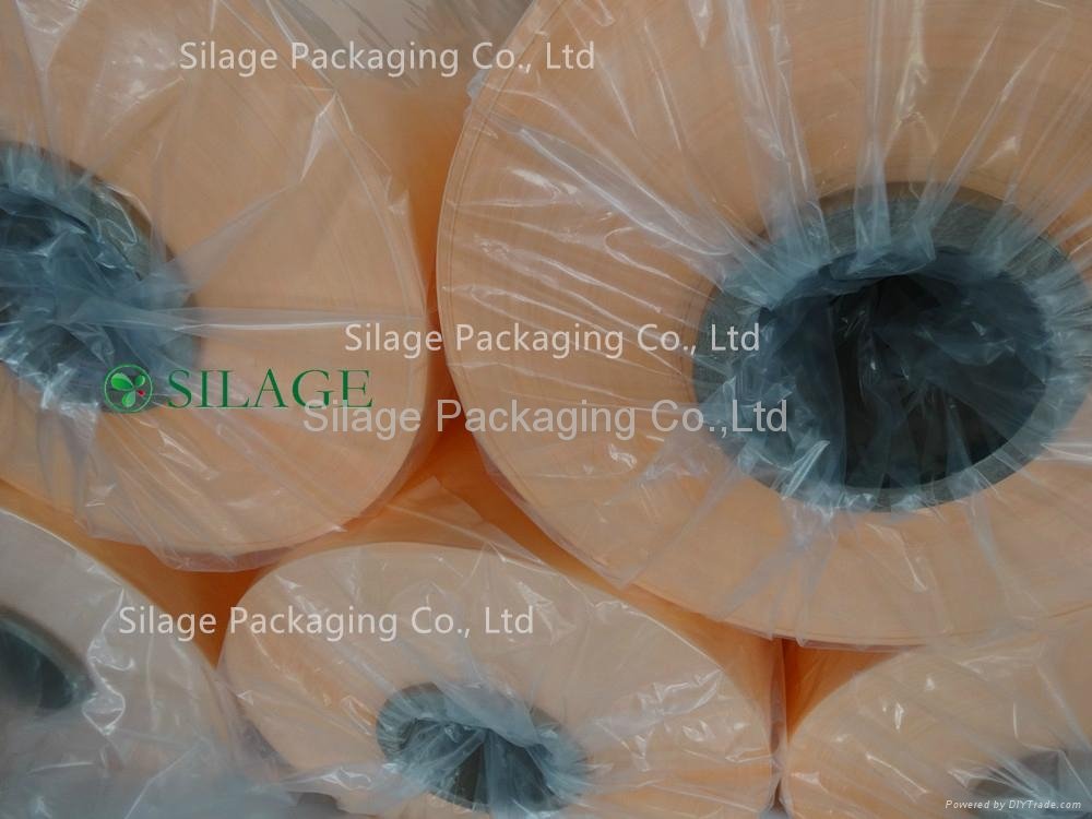 Best Quality Blown Orange LLDPE Silage Wrap 3