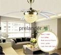 Acrylic blades ceiling fan with LED
