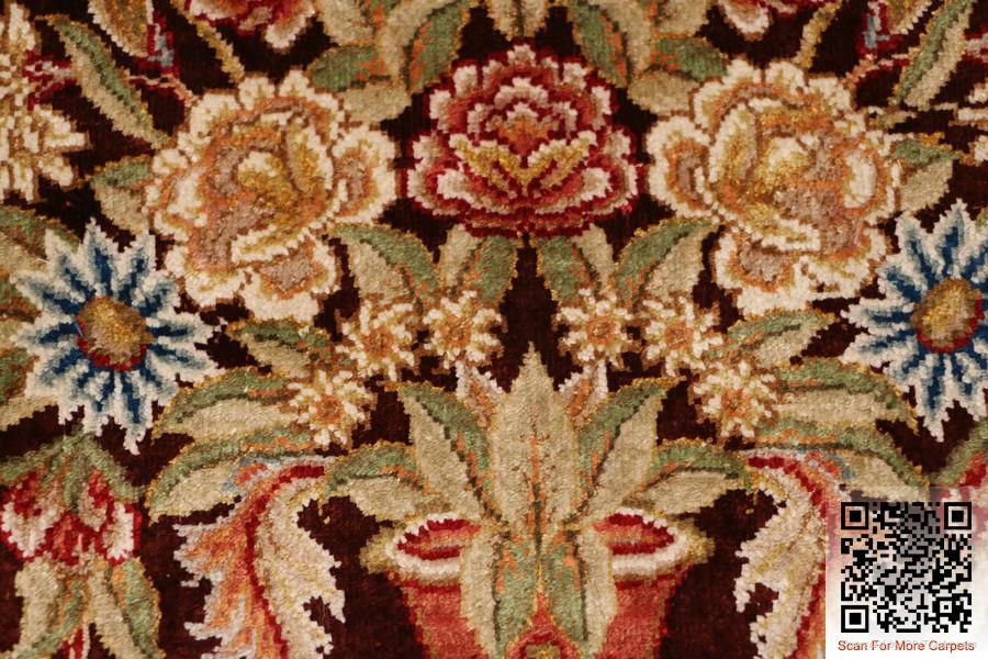 260L hot sale handmade pure silk carpets 3