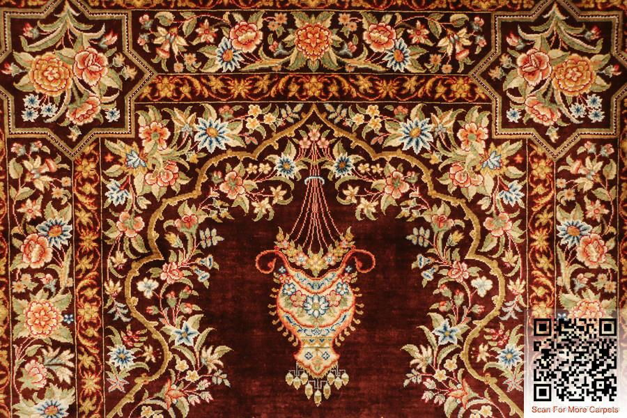 260L hot sale handmade pure silk carpets 5