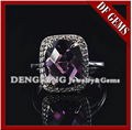 AAAAA Grade Amethyst CZ Ring,925 Sterling Silver Jewelry Wholesale 1