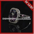 AAAAA Grade Amethyst CZ Ring,925 Sterling Silver Jewelry Wholesale 2