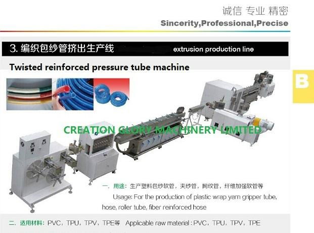 High Output Braided Reinforced Tube Plastic extruder machine
