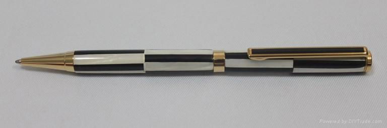 Shell inlay Ball pen