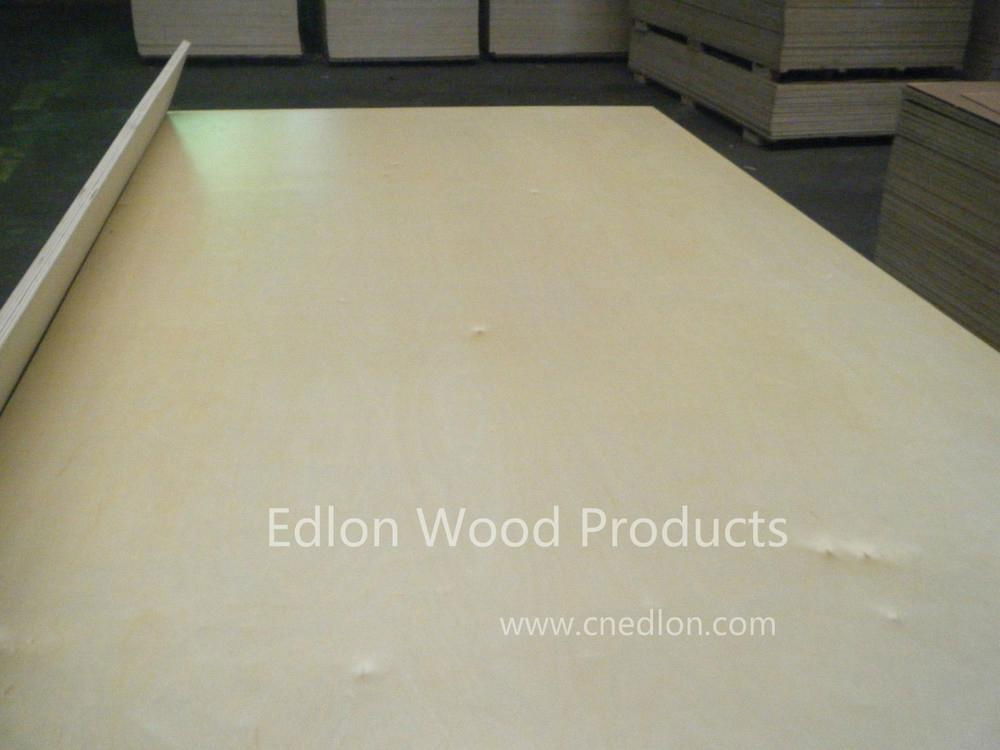 BB/CC Grade Carb E0 White Birch Plywood Commercial Ply Edlon (China