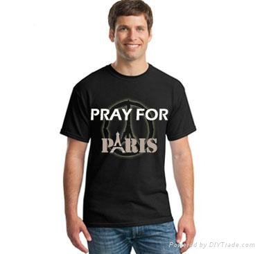 Paris T-Shirt Money For War ISIS Peace France Je Suis Parisien Pray Stop Terror 2