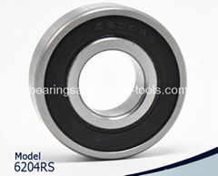 China manufacture deep ball bearings 6204