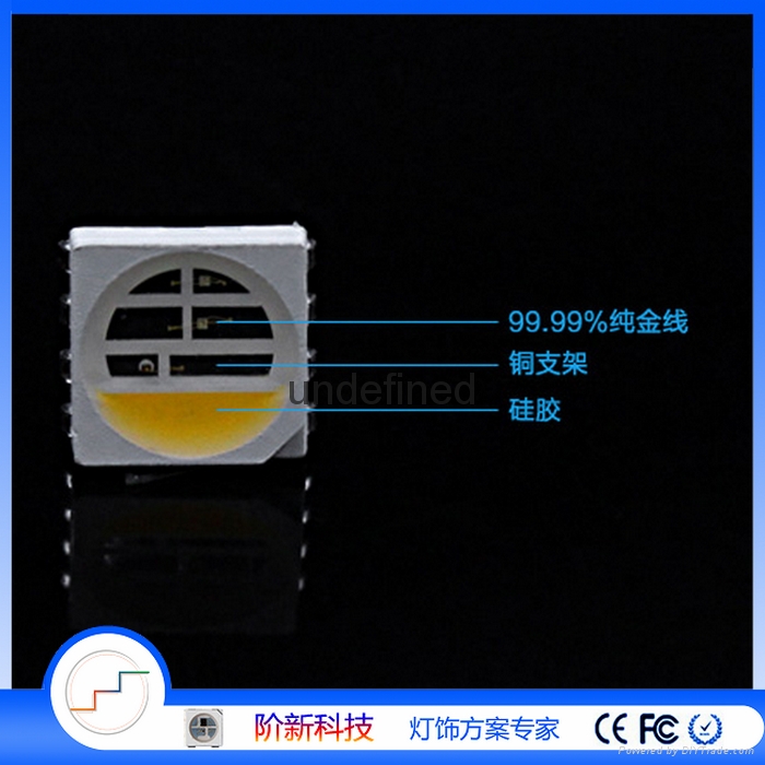 階新幻彩四合一 8腳全彩 rgbw燈珠 三基色+白光 2