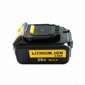 Hot selling 3.0Ah 20V power tool battery replacement of DCB180 for Dewalt 1