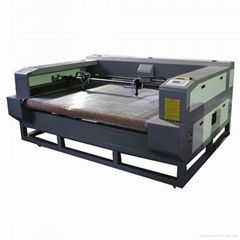 80w auto feeding fabric leather laser cutting machine with 1600*1000mm 