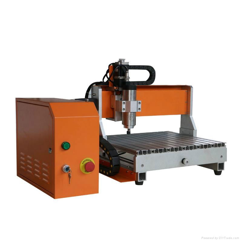 Mini CNC wood 3d engraving router with 800W spindle and 300*400mm working area 4