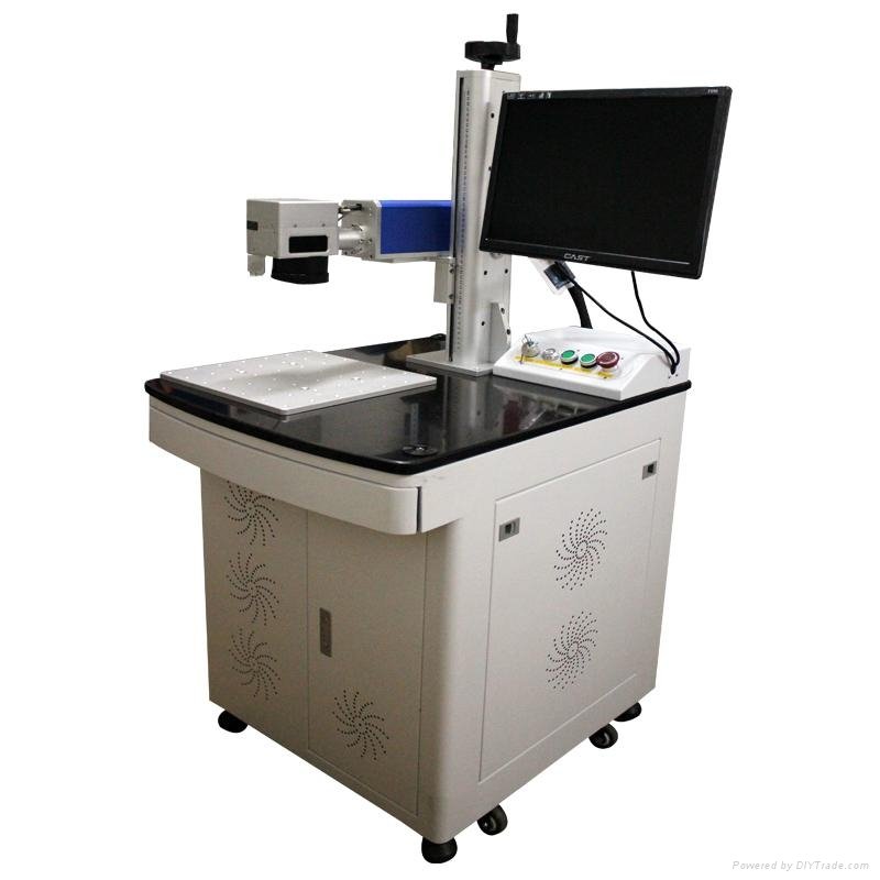 Desktop fiber laser marking machine on metal and non metal materials