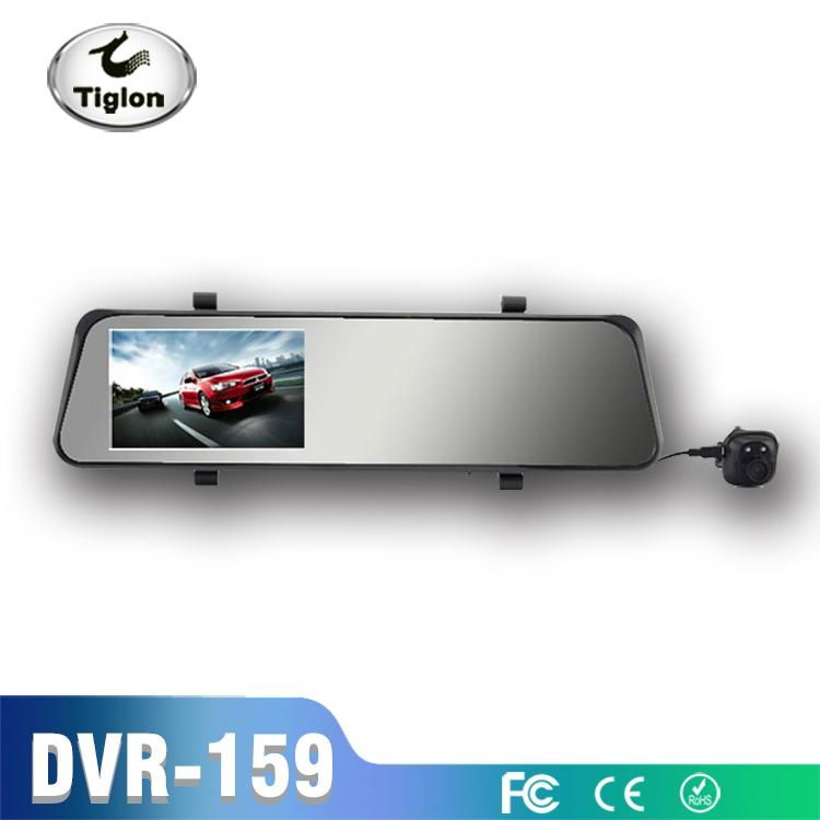 dual lens car dvr with rearview mirror car camera reversing car dvr 