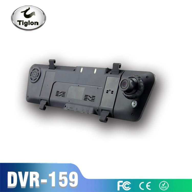 dual lens car dvr with rearview mirror car camera reversing car dvr  2