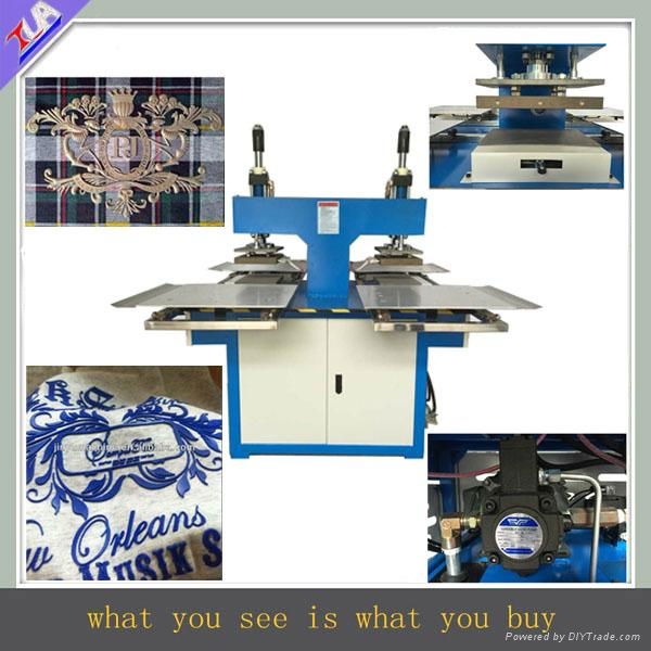  automatic silicone logo /trademark embossing machines for clothing   