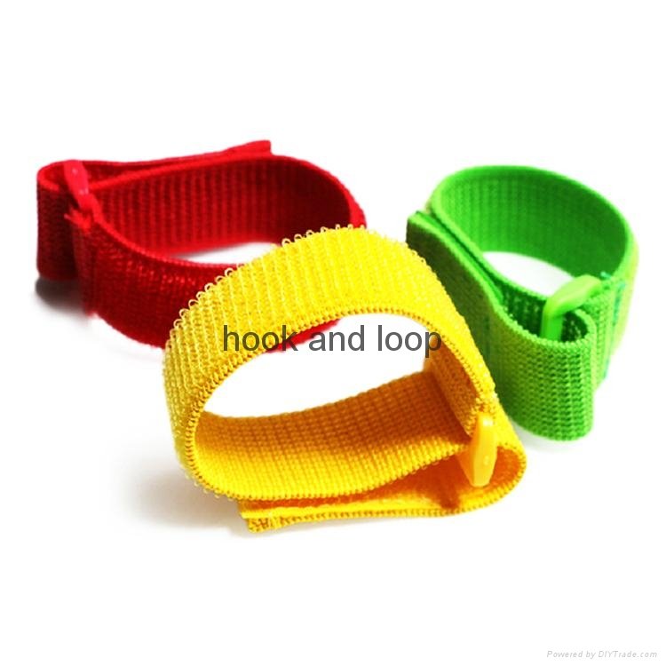 High Elastic hook and loop custom elastic straps with buckle