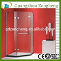 Compact 3 Sided Home or Hotel Shower Enclosure with frame