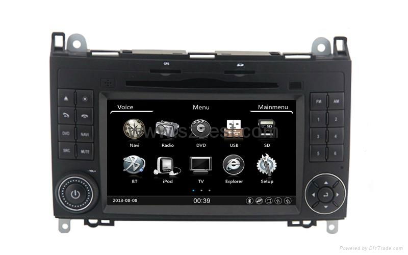 touch screen car dvd gps with bluetooth+built-in gps dvd Car Parts for Benz R300 2