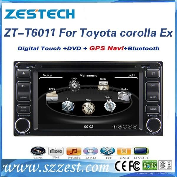 6.2'' car gps navigation for Toyota Corolla ex UNIVERSAL touch screen car stereo