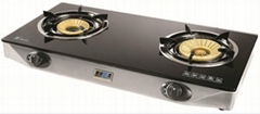 tempered glass 2 burner cook tops gas stove