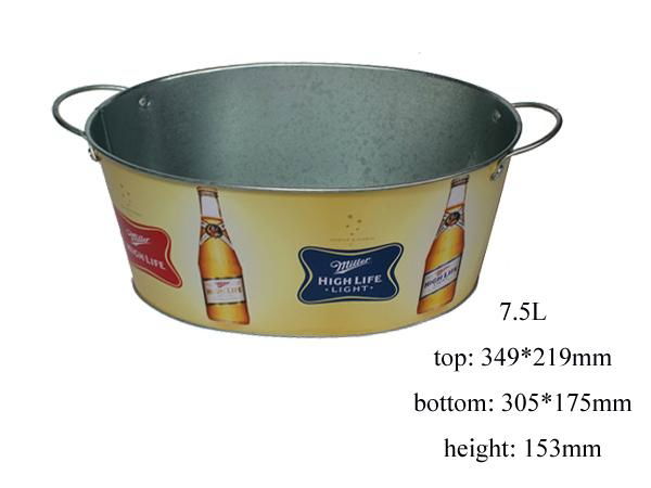 7.5L Wine Tin Bucket with Ears