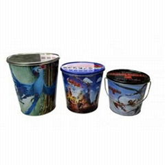  60 oz to 130 oz popcorn tin bucket