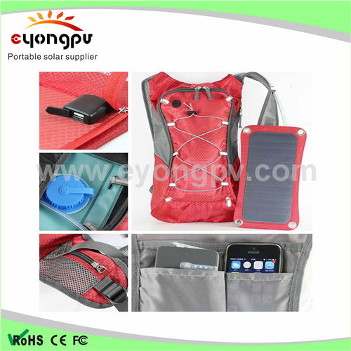 2016 hot sale Outdoor Solar Hiking Backpack 3