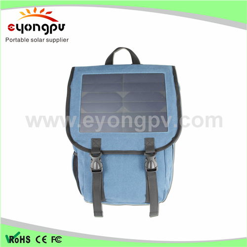 new Solar backpack with 5000mAh Power Battery 2