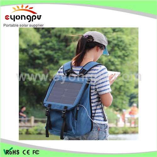 new Solar backpack with 5000mAh Power Battery 5