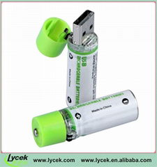 1.2V 1450mAh rechargeable usb battery