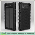 Superior quality 8000mah waterproof solar power bank, solar cellphone charger Fo 4