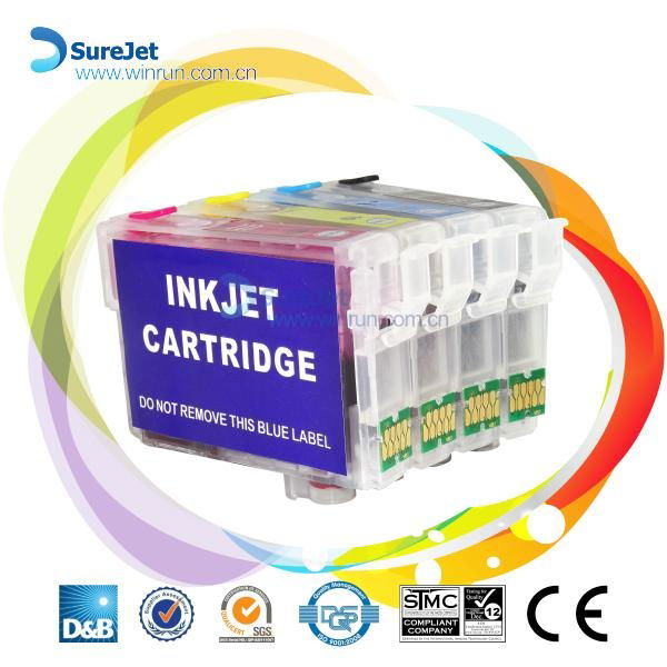 T2201 T220 refill ink cartridge for Epson WF2630 2650 2660 auto reset chip