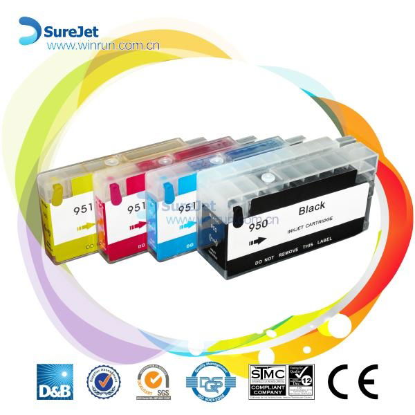 Refill ink cartridge for HP950 used for HP Pro 8100 8600 8610 printer