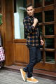 2015 Winter Men's Long Sleeved Plaid Shirt 4