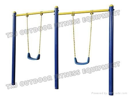 outdoor playground equipment for children Double-unit Chrildrens Swing