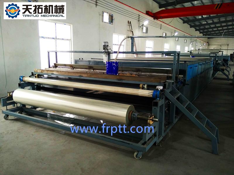 FRP gel coat flat sheet making machine 2