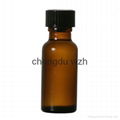 15ml amber boston round glass bottle 