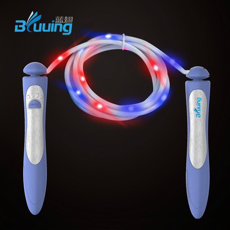 High quality new design speed color change glow light up jump rope 4