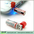 1.2V Mini USB rechargeable battery  5