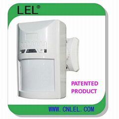 Wide range PIR motion detector sensor for indoor security