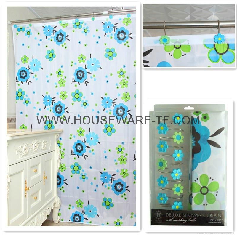 Polyester shower curtain 