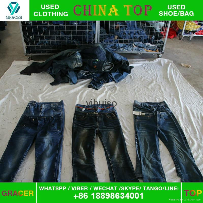 Dubai Style Door to Door Used Jeans Used Clothing Export