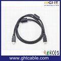 High Speed HDMI Cable with Two Ferrites or Ring Cores for 1.4V 2.0V 1080P (D003)