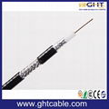  Black PVC Coaxial Cable RG6 75ohm 1