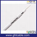  Black PVC Coaxial Cable RG6 75ohm 2